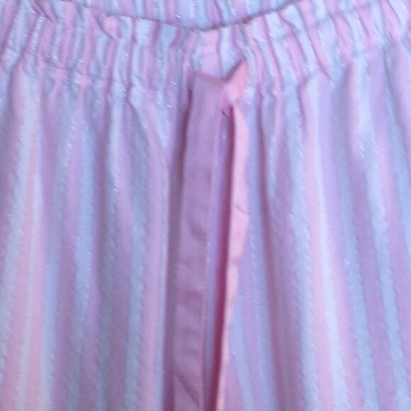 Victoria's Secret Striped Pajama Set Long Sleeve Pink Large with Long Inseam - Picture 4 of 7